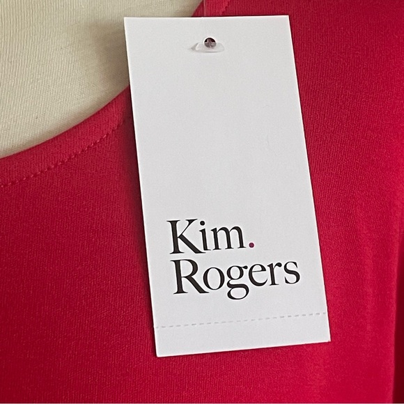 JUST IN Red Hot Short Sleeve Soft Tee Kim Rogers 100% Cotton Women’s Top Casual - Picture 6 of 8